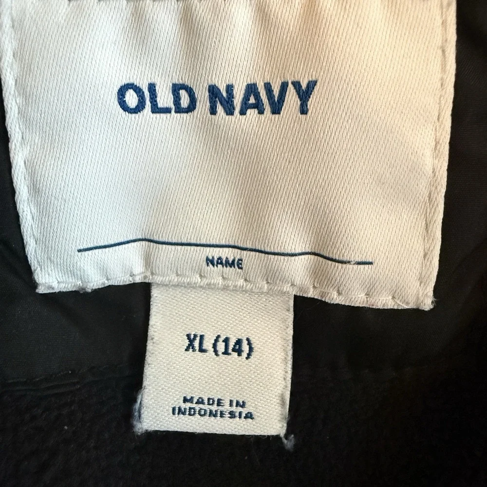 Old Navy Girls Winter Quilted Hooded Puffer Coat Size XL 14 Normcore Activewear